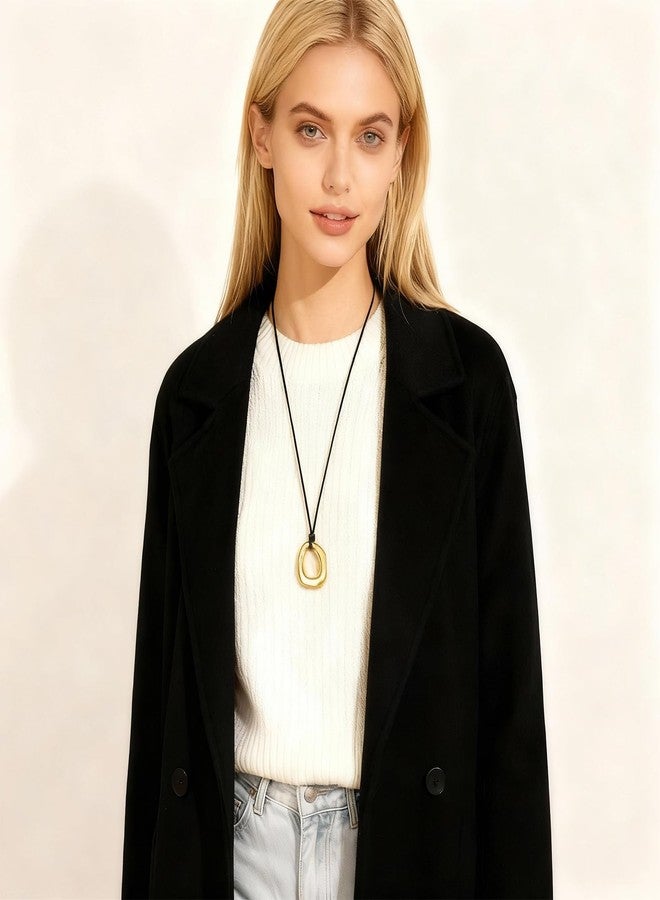 JAVARNV Boho Pendant Necklace Western Jewelry for Women Chunky Gold Necklace Long Statement Necklaces Cowgirl Outfits for Women Western Accessories Valentines Day Gifts for Her - Image 3